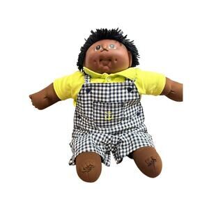 Vintage Cabbage Patch Doll African American 1980s 1984 MN Thomas With Clothes